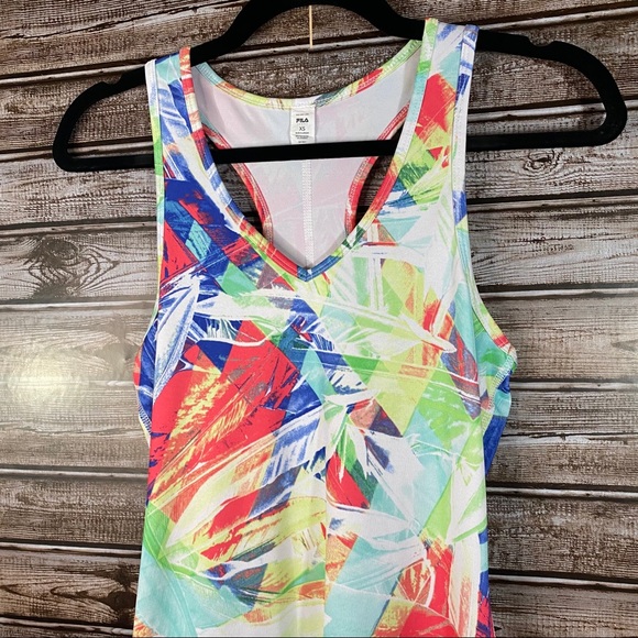 Fila- Colorful Racerback Workout Tank- Sz. XS - Picture 2 of 5